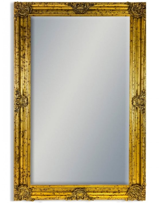 Klasikinis veidrodis aukso spalvos rėmu "Gold Classic XL“